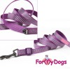 Ошейник фиолетовый, светоотражающий, для собак активных - Димон-Камон, одежда для собак