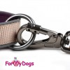 Спортивный ошейник  для собак, серого цвета, светоотражающий кант, ForMyDogs - Димон-Камон, одежда для собак