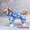 КОМБИНЕЗОН СИНЕ-БЕЛЫЙ ДЛЯ СОБАК МАЛЬЧИКОВ - Димон-Камон, одежда для собак