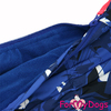 ДОЖДЕВИК СИНИЙ/ЧЕРНЫЙ (ФЛИС) ДЛЯ МАЛЬЧИКОВ ТАКС - Димон-Камон, одежда для собак