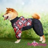 Дождевик в черно-красной расцветке для больших собак девочек, ForMyDogs - Димон-Камон, одежда для собак