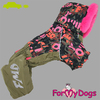 КОМБИНЕЗОН ХАКИ/РОЗОВЫЙ НА ШЕЛКЕ ДЛЯ СОБАК ДЕВОЧЕК - Димон-Камон, одежда для собак