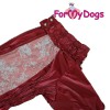 Дождевик для больших собак девочек, красного цвета - Димон-Камон, одежда для собак