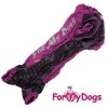 Дождевик для таксы девочки в фиолетовом цвете, неон - Димон-Камон, одежда для собак