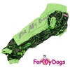 Дождевик для таксы мальчика в зеленом цвете, неон - Димон-Камон, одежда для собак