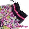 Дождевик в расцветке цветов сирени для маленьких собак девочек - Димон-Камон, одежда для собак