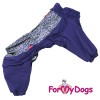 Фиолетовый комбинезон для больших собак мальчиков - Димон-Камон, одежда для собак