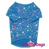 Футболочка для маленьких собак голубого цвета - Димон-Камон, одежда для собак