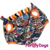 Куртка синяя, для больших и сильных собак в расцветке "Тигр" - Димон-Камон, одежда для собак