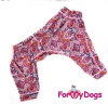 Пыльник из гладкого хлопка для больших и крупных собак, ForMyDogs - Димон-Камон, одежда для собак