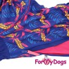Синий, красивый дождевик на Вельш Корги девочку, ForMyDogs - Димон-Камон, одежда для собак