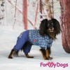 Синий утепленный костюм для небольших собак, ForMyDogs - Димон-Камон, одежда для собак