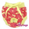 Трусики красные для маленьких собак девочек - Димон-Камон, одежда для собак