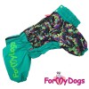 Зимний комбинезон зеленого цвета для средних собак девочек - Димон-Камон, одежда для собак