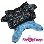 Костюм для маленьких собак, синие штанишки, черная курточка - Димон-Камон, одежда для собак