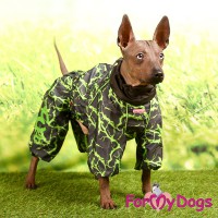 Камуфляжный дождевик для небольших собак мальчиков, ForMyDogs - Димон-Камон, одежда для собак