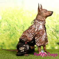 Черно-коричневый дождевик Лео для маленьких озорных собак мальчиков, ForMyDogs - Димон-Камон, одежда для собак
