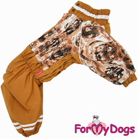 КОМБИНЕЗОН "ЛЕО" КОРИЧНЕВЫЙ ДЛЯ ДЕВОЧЕК МОПСОВ И ВЕСТ- ХАЙЛЕНД - УАЙТ- ТЕРЬЕРОВ - Димон-Камон, одежда для собак