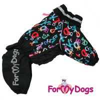 Черный дождевик для собак мальчиков крупных пород - Димон-Камон, одежда для собак