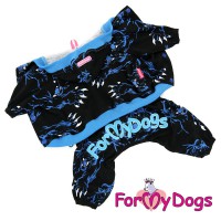 Черный костюм, для собак маленьких пород, с рисунком тигра, ForMyDogs - Димон-Камон, одежда для собак