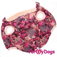 Цвет бордо, куртка на среднюю собаку девочку - Димон-Камон, одежда для собак