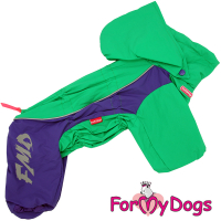 ДОЖДЕВИК ЗЕЛЕНЫЙ/ФИОЛЕТОВЫЙ ДЛЯ ДЕВОЧЕК СОБАК МАЛЕНЬКИХ ПОРОД - Димон-Камон, одежда для собак