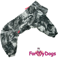 КОМБИНЕЗОН НА ФЛИСЕ СЕРЫЙ МРАМОР ДЛЯ ДЕВОЧЕК СОБАК КРУПНЫХ ПОРОД - Димон-Камон, одежда для собак