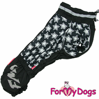 КОМБИНЕЗОН "ЗВЁЗДЫ" ЧЕРНЫЙ ДЛЯ МАЛЬЧИКОВ ВЕЛЬШ КОРГИ - Димон-Камон, одежда для собак