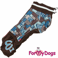КОМБИНЕЗОН "ПЭЧВОРК" КОРИЧНЕВЫЙ ДЛЯ ВЕЛЬШ КОРГИ ДЕВОЧЕК - Димон-Камон, одежда для собак