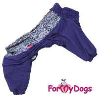 Фиолетовый комбинезон для средних собак мальчиков - Димон-Камон, одежда для собак
