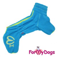 Флисовый комбинезон синего цвета для маленьких собак мальчиков - Димон-Камон, одежда для собак