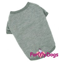 Футболка для небольших собак, цвет серебряный - Димон-Камон, одежда для собак