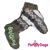 Теплый комбинезон зимний, для больших собак мальчиков, ForMyDogs - Димон-Камон, одежда для собак