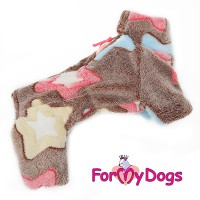 Комбинезон-шубка из двойного меха, "Звездочка", для маленьких собак мальчиков - Димон-Камон, одежда для собак