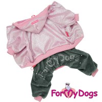 Костюм для маленьких собак, серо-розового цвета - Димон-Камон, одежда для собак