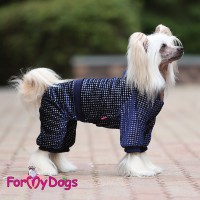 Костюм велюровый, синенький, для маленьких собак, ForMyDogs - Димон-Камон, одежда для собак
