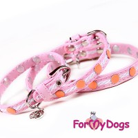 Ошейник для собак, розового цвета, ForMyDogs - Димон-Камон, одежда для собак