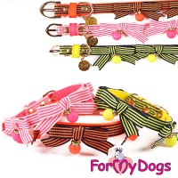 Ошейник из искусственной кожи для собак, оранжевого цвета, ForMyDogs - Димон-Камон, одежда для собак