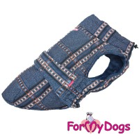 Попона для средних, плотного телосложения собак с подкладом на синтепоне - Димон-Камон, одежда для собак