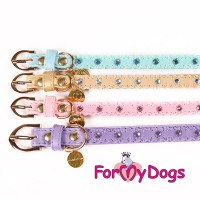 Поводок из искусственной кожи для собак, фиолетового цвета, ForMyDogs - Димон-Камон, одежда для собак