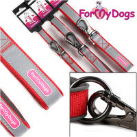 Спортивный поводок для собак, красного цвета, светоотражающий, ForMyDogs - Димон-Камон, одежда для собак