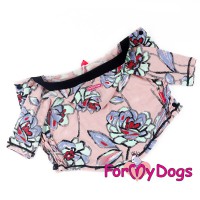 Розовая толстовка с рисунком "Цветочки", ForMyDogs - Димон-Камон, одежда для собак