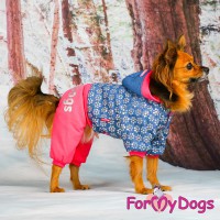 Утепленный костюм для собак, сине-розового цвета, ForMyDogs - Димон-Камон, одежда для собак