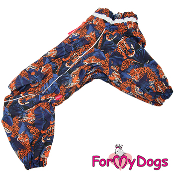   КОМБИНЕЗОН СИНИЙ "ТИГР" НА ФЛИСЕ ДЛЯ ДЕВОЧЕК МОПСОВ И ВЕСТ- ХАЙЛЕНД - УАЙТ- ТЕРЬЕРОВ - Димон-Камон, одежда для собак