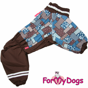 КОМБИНЕЗОН "ПЭЧВОРК" КОРИЧНЕВЫЙ ДЛЯ МОПСОВ И ВЕСТ- ХАЙЛЕНД - УАЙТ- ТЕРЬЕРОВ - Димон-Камон, одежда для собак