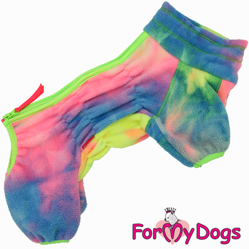 КОСТЮМ-КОМБИНЕЗОН ФЛИСОВЫЙ МУЛЬТИКОЛОР ДЛЯ СОБАК ДЕВОЧЕК - Димон-Камон, одежда для собак