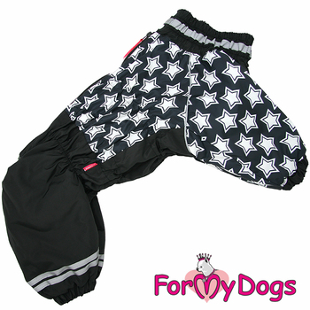 КОМБИНЕЗОН "ЗВЁЗДЫ" ЧЕРНЫЙ ДЛЯ МАЛЬЧИКОВ МОПСОВ И ВЕСТ- ХАЙЛЕНД - УАЙТ- ТЕРЬЕРОВ - Димон-Камон, одежда для собак