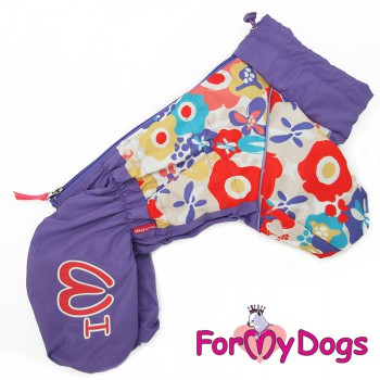 Фиолетовый, красивый дождевик для собак девочек небольших пород - Димон-Камон, одежда для собак