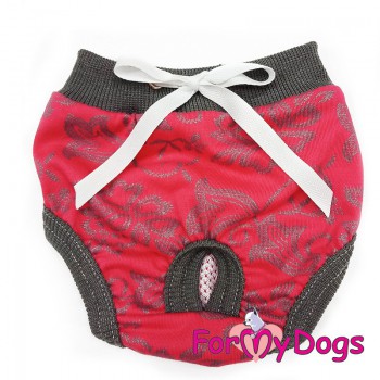 Красные трусики для маленьких собак девочек - Димон-Камон, одежда для собак