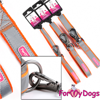 Спортивный поводок для собак, оранжевого цвета, светоотражающий, ForMyDogs - Димон-Камон, одежда для собак